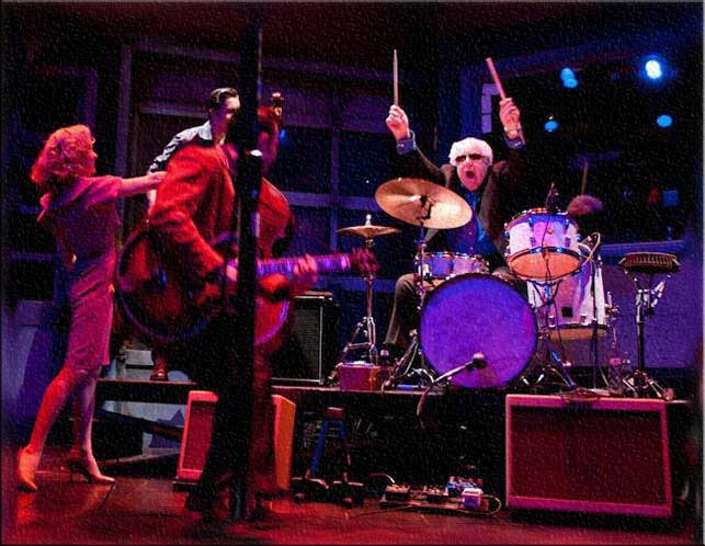 Drummer Fluke Holland of Johnny Cash At Rocking Gods House